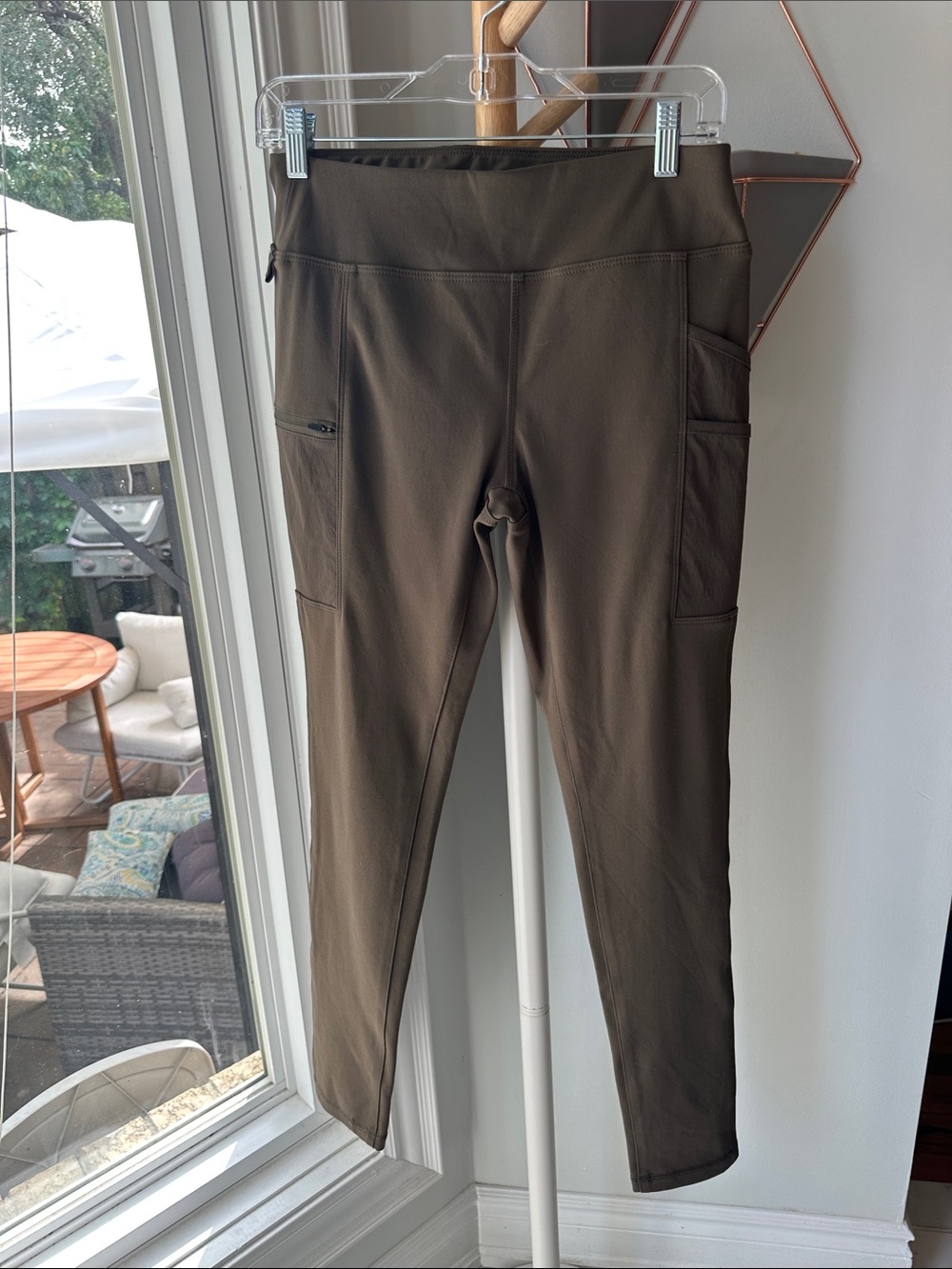 CARHARTT Women’s Olive Green Active Utility Sport Leggings Pockets Sz Small 4 6